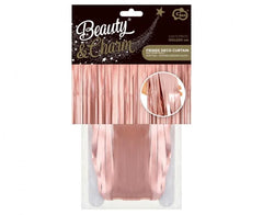 Kurtyna dekoracyjna matowa różowo-złota – 100x200 cm