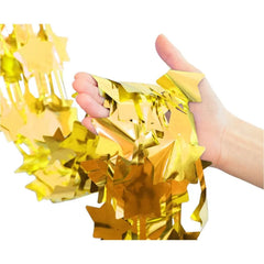 Kurtyna Dekoracyjna w Kształcie Złotych Gwiazdek – 100 x 200 cm