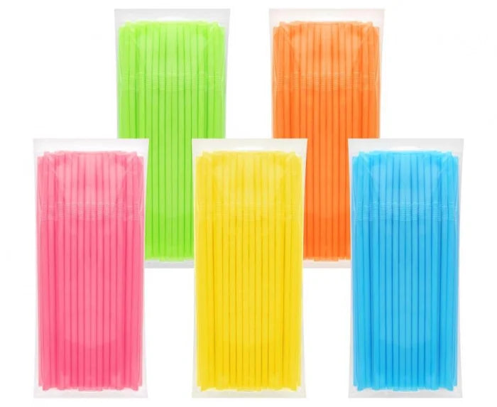 Łamane Słomki Wielokrotnego Użytku – Jednokolorowe | 100 Sztuk