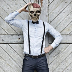 Maska Czaszka – papierowa na gumce 21 x 30 cm