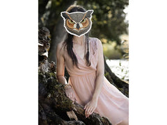 Maska ’Sowa Puchacz’ 28 x 23 cm