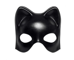 Maska wenecka kot czarna – elegancka maska karnawałowa dla dorosłych