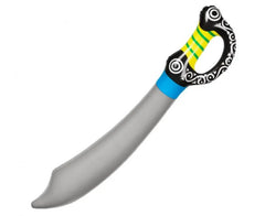 Miecz piracki pompowany 70 cm – czarno-szary - Costume Accessories