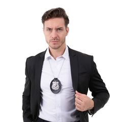Naszyjnik – odznaka policyjna długość 43 cm - Costume Accessories