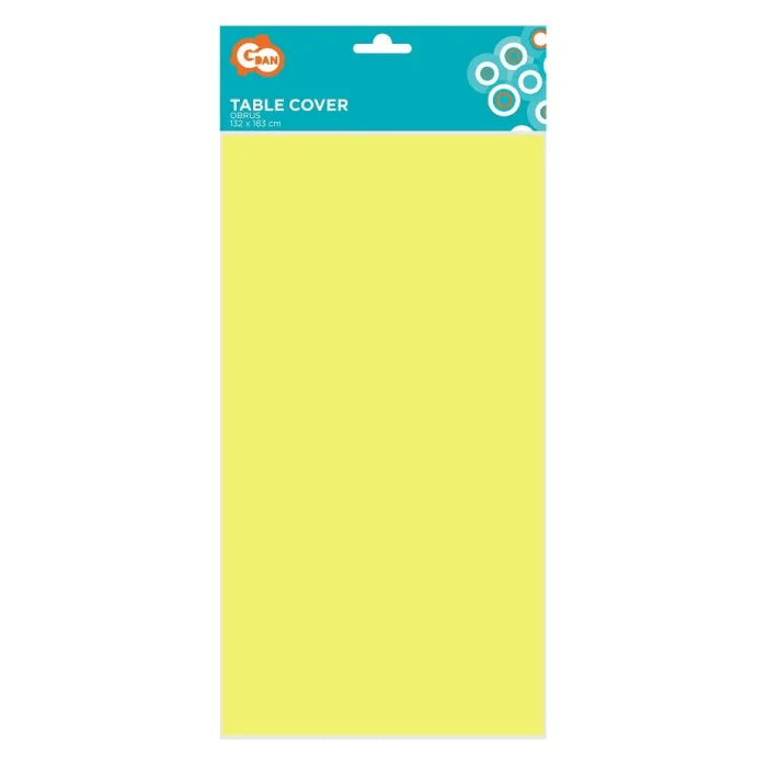 Obrus Papierowy Jasnożółty – 132 x 183 cm