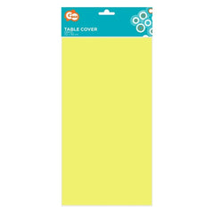 Obrus Papierowy Jasnożółty – 132 x 183 cm