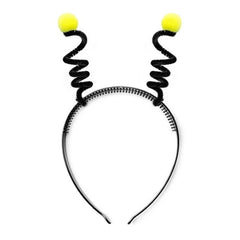 Opaska na głowę pszczółka czarna z czółkami ozdoba