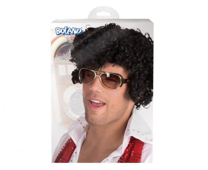 Peruka Elvis – Czarne Loczki