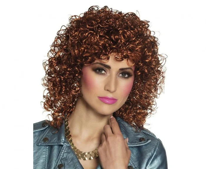 Peruka Klubowa – Kręcone Brązowe Loki