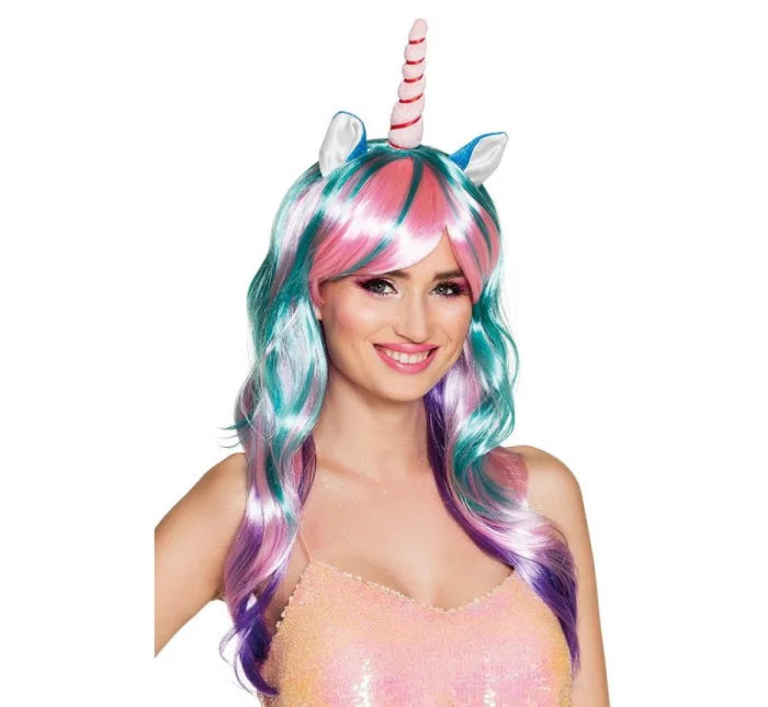 Peruka „Magiczny Jednorożec” – bajkowa stylizacja na każdą okazję!