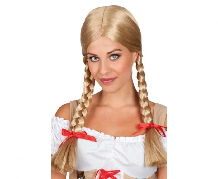 Peruka Oktoberfest – blond warkocze Boland Costume Wigs
