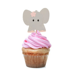 Pikery B&G Słoniki, różowe, 10 szt.