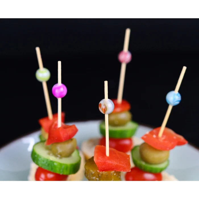 Pikery koktajlowe CERAMICZNE KULECZKI, 24 szt.