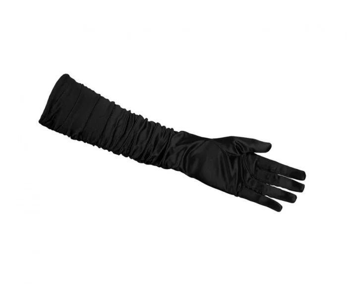 Rękawiczki do łokcia „Hollywood” – czarne