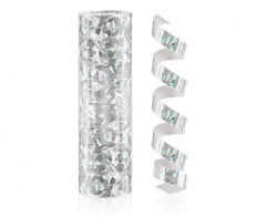 Serpentyna holograficzna srebrna – 4 m x 12 szt. Party Decorations