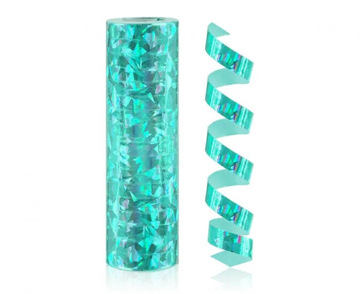 Serpentyna holograficzna turkusowa – 4 m x 12 szt. Party Decorations