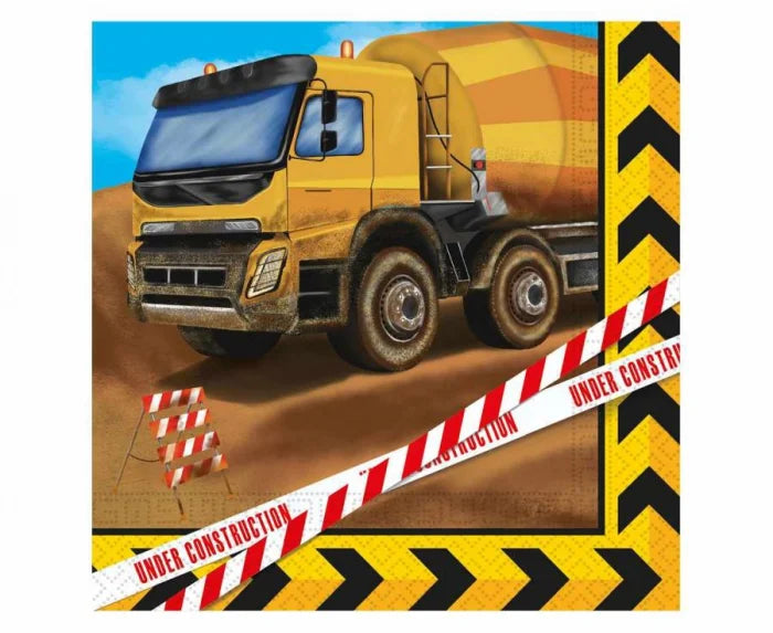 Serwetki papierowe Budowa – 33 x 33 cm 20 szt.