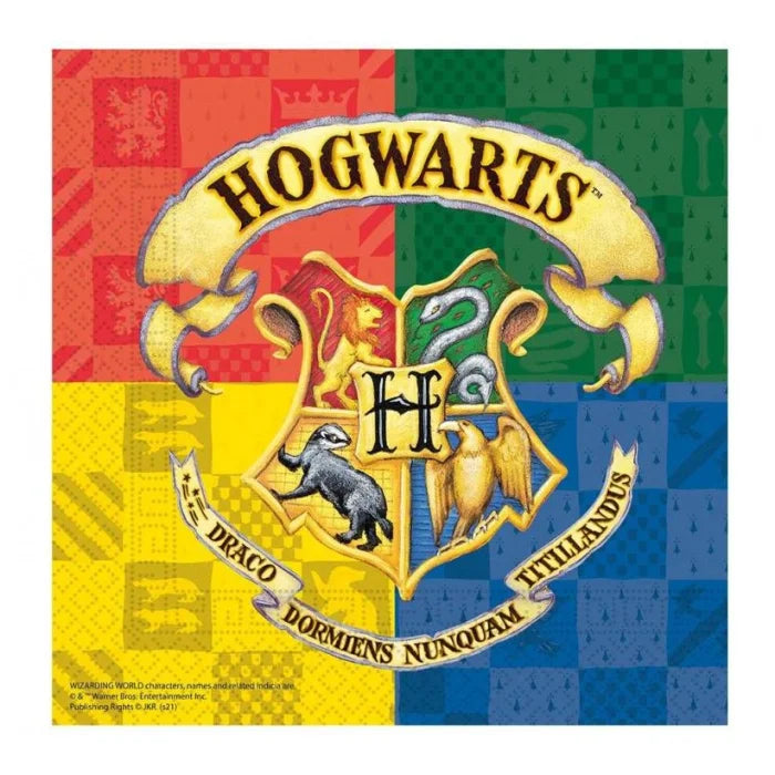 Serwetki papierowe "Harry Potter Hogwarts Houses", rozm. 33 x 33 cm, 20 szt.