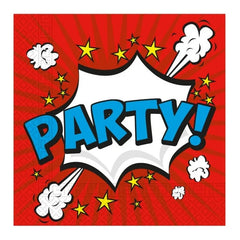 Serwetki papierowe Boom Party, rozm. 33x33 cm, 20 szt.