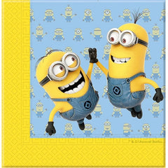 Serwetki Papierowe "Lovely Minions" – 33x33 cm, 20 szt.