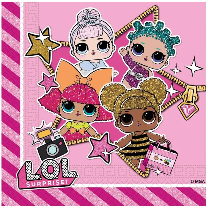 Serwetki papierowe metalizowane LOL – Błyszcząca elegancja na Twoim stole!