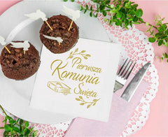 Serwetki papierowe na Pierwszą Komunię Świętą | 33 x 33 cm 20 szt.