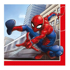 Serwetki papierowe Spiderman Crime Fighter, 33x33 cm, 20 szt.