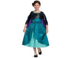 Strój Anna Frozen 2 – Kraina Lodu dla Dziewczynki Rozmiar S (5-6 lat) 109/123 cm