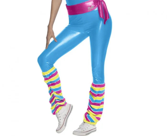 Strój dla Kobiet Barbie Fitness – Rozmiar S | Niebiesko-Różowy