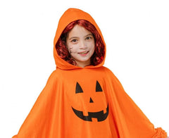 Strój Dynia dla dzieci – ponczo z kapturem uniwersalny rozmiar - Costumes