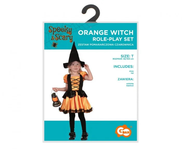 Strój Dyniowa Czarownica dla dzieci 92/104 cm (ok. 3–4 lata) - Costumes