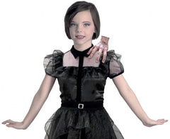 Strój Gotyckiej Uczennicy dla dzieci – suknia balowa Wednesday Addams - Costumes