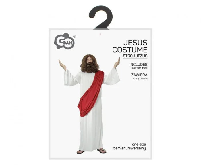 Strój Jezusa dla dorosłych – kostium biblijny na jasełka i przedstawienia - Costumes