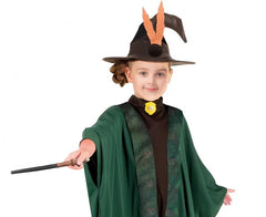 Strój Leśna Czarodziejka dla dzieci – kapelusz i tunika rozm. 110-140 cm - Costumes