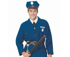 Strój Policjanta dla Dorosłych – Rozmiar 52/M | Koszula Spodnie Pasek i Czapka