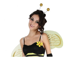 Strój Pszczółka dla dorosłych M – sukienka skrzydła i dodatki