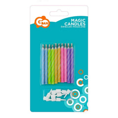 Świeczki na tort niegasnące magiczne pastelowe, 10/10
