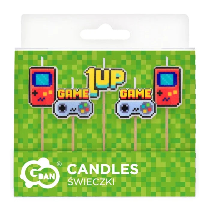 Świeczki Pikery Game On, 5 szt.
