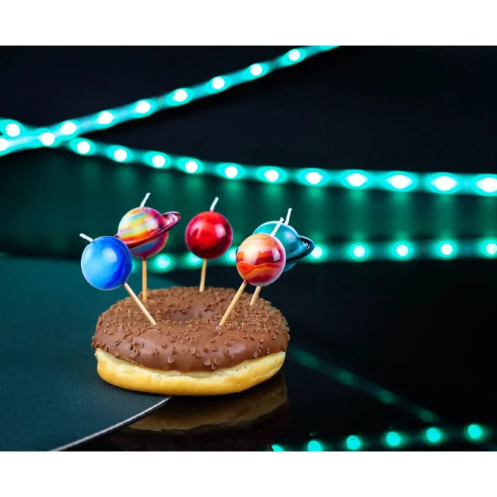 Świeczki pikery Planety, 5 szt.