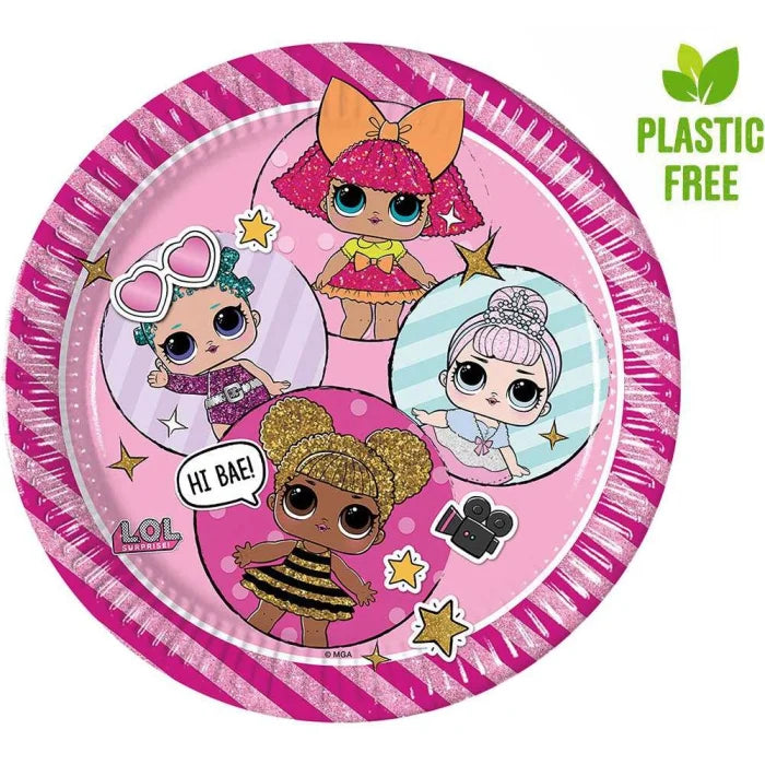 Talerze papierowe LOL SURPRISE! Glitterati – Kolorowa uczta na każdej imprezie!