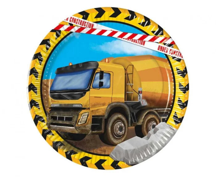 Talerzyki papierowe Budowa – Next Generation 20 cm 8 szt.