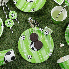 Talerzyki papierowe Football – 18 cm 6 szt. - Disposable Plates