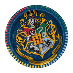 Talerzyki papierowe Harry Potter – 8 sztuk, 18 cm