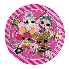 Talerzyki papierowe metalizowane LOL – Elegancka ozdoba na imprezę!