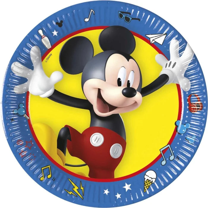 Talerzyki papierowe ’Mickey Mouse’ – 20 cm 8 szt.