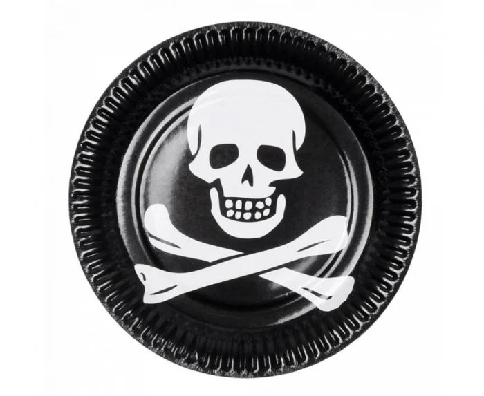 Talerzyki papierowe piraci 23 cm – okrągłe 10 szt. - Disposable Plates