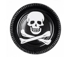 Talerzyki papierowe piraci 23 cm – okrągłe 10 szt. - Disposable Plates