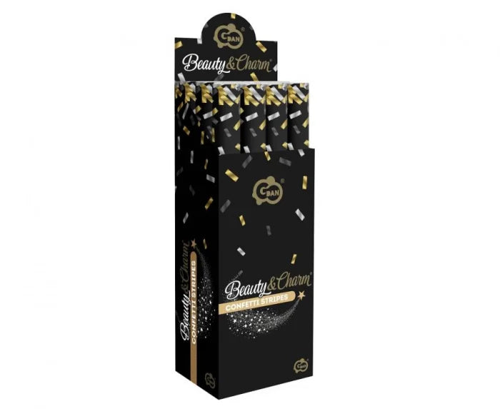 Tuba strzelająca z konfetti paski 60 cm – 1 szt. - Confetti