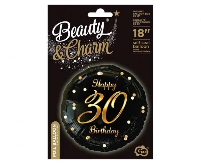 Urodzinowy balon foliowy na 30 urodziny – 45 cm