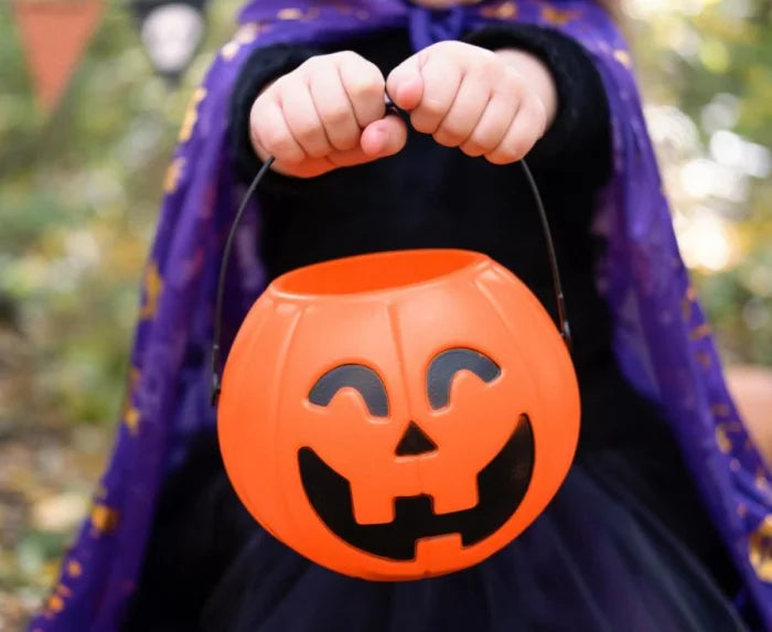 Wiaderko Dynia na Halloween – koszyczek na cukierki 16 × 14 cm - Costume Accessories